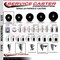 Service Caster 3'' Phenolic Swivel 1-7/8'' Expanding Stem Caster Set with Brake, 4PK SCC-EX20S314-PHR-PLB-178-4 - alternate 2